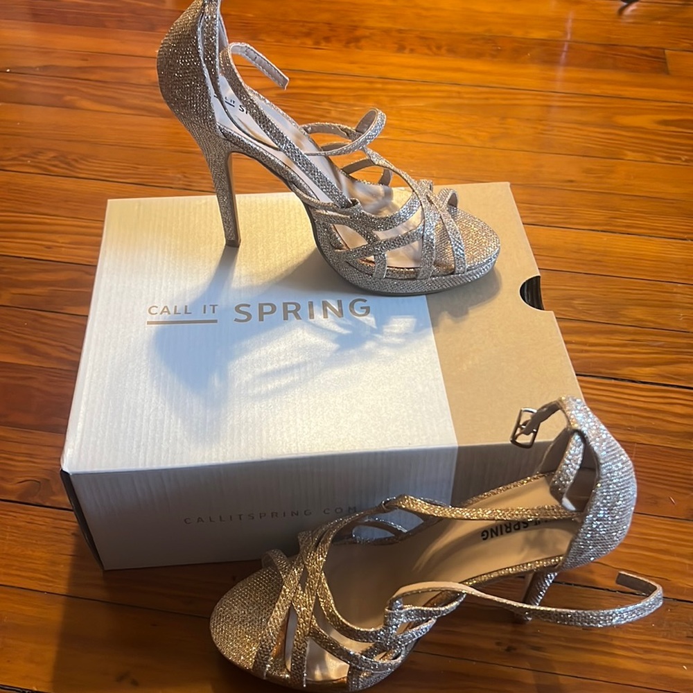 Sparkly Gold Heels